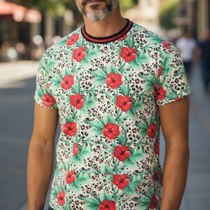 Fresh Prince Leopard Floral Tee